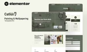 Catlux - Painting & Wallpapering Elementor Template Kit Catlux - Painting & Wallpapering Elementor Template Kit