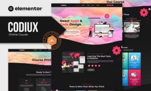 Codiux - Online Course Elementor Template Kit Codiux - Online Course Elementor Template Kit
