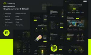 Coinary - Blockchain Cryptocurrency & Bitcoin Elementor Template Kit Coinary - Blockchain Cryptocurrency & Bitcoin Elementor Template Kit