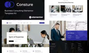 Consture - Business Consulting Elementor Template Kit