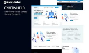 Cybershield - Cyber Security Services Company Elementor Template Kit