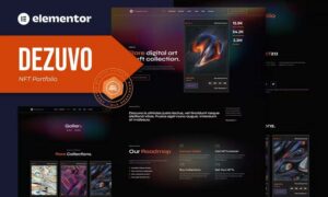 Dezuvo - NFT Portfolio Elementor Template Kit