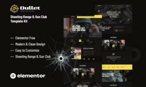Dullet - Shooting Range & Gun Club Elementor Template Kit