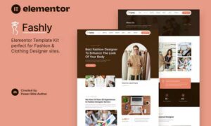 Fashly – Fashion & Clothing Designer Elementor Template Kit
