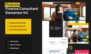 Finanzio - Financial Advisor Elementor Template Kit