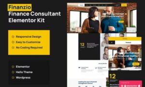Finanzo Finance Consulting Elementor Template Kit