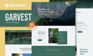 Garvest - Nature Cottages Elementor Template Kit