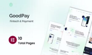 Goodpay - Fintech Elementor Template Kit