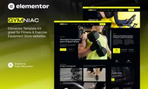 Gymniac - Fitness & Exercise Equipment Store Elementor Template Kit Gymniac - Fitness & Exercise Equipment Store Elementor Template Kit