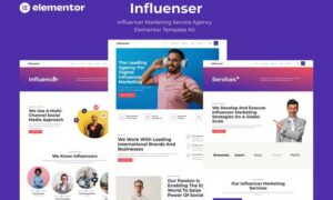 Influenser - Influencer Marketing Services Agency Elementor Template Kit Influenser - Influencer Marketing Services Agency Elementor Template Kit
