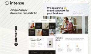 Intense - Creative Digital Agency Services Elementor Template Kit