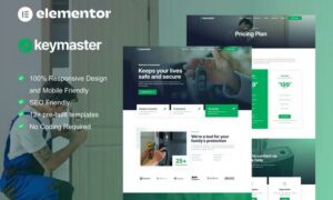 KeyMaster - Locksmith & Key Maker Service Elementor Template Kit