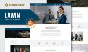 Lawin - Lawyer & Attorney Personal Elementor Template Kits