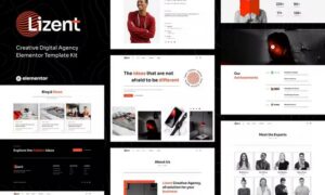 Lizent - Creative Digital Agency Elementor Template Kit