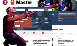 Master - Esport Team & Gaming Community Elementor Template Kit