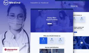 Medina - Medical & Health Elementor Template Kit