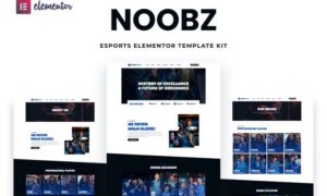Noobz - E-sports Elementor Template Kit