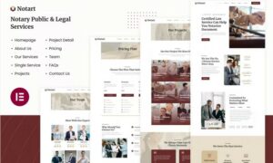 Notart Notary Public & Legal Services Elementor Template Kit