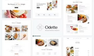 Odette - Restaurant Elementor Template Kit