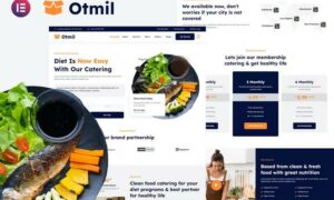 Otmil - Diet & Clean Food Catering Services Elementor Template Kit