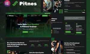 Pitnes - Gym Center & Fitness Training Elementor Template Kit