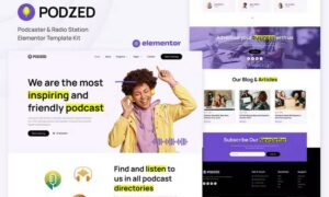 Podzed - Podcaster & Radio Station Elementor Template Kit