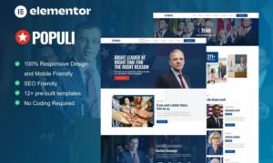 Populi - Politician Elementor Template Kit Populi - Politician Elementor Template Kit