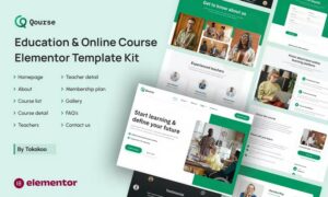 Qourse Education & Online Course Elementor Template Kit