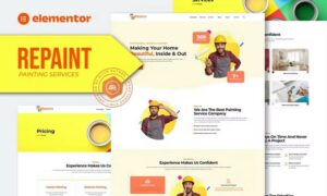 Repaint - Painting Company Service Elementor Template Kit