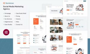 Socience Social Media Marketing Agency Elementor Template Kit Socience Social Media Marketing Agency Elementor Template Kit