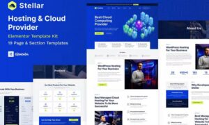 Stellar - Hosting & Cloud Provider WordPress Elementor Template Kit