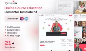 Synauw Online Course Education Elementor Template Kit Synauw Online Course Education Elementor Template Kit