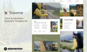 Traverse - Travel & Tour Agency Elementor Template Kit