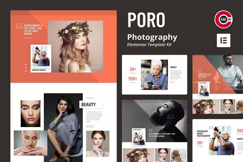 Poro Photography Elementor Template Kit vLatest Version Poro Photography Elementor Template Kit vLatest Version