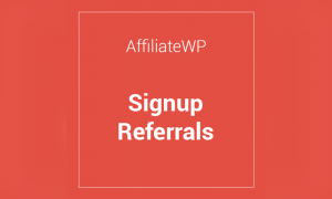 AffiliateWP Signup Referrals