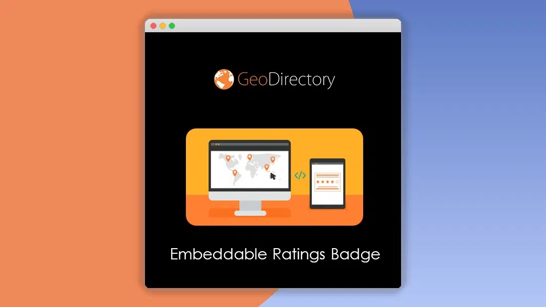 GeoDirectory Embeddable Ratings Badge