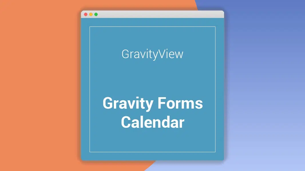 Gravity Forms Calendar Extension