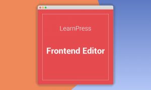 LearnPress Frontend Editor